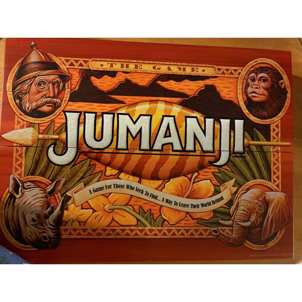 Jumanji The Game Real Wooden Box Edition Complete 6041476 Spin Master